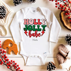 Holly Jolly Babe Baby Bodysuit