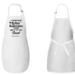 I Cook With Wine Apron