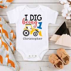 I Dig Being 1 Baby Bodysuit