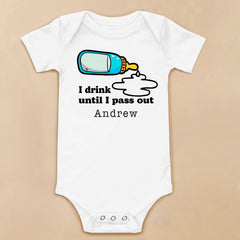 I Drink Until I Pass Out Baby Bodysuit