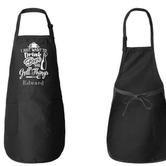 I Just Want To Drink Beer And Grill Things Apron