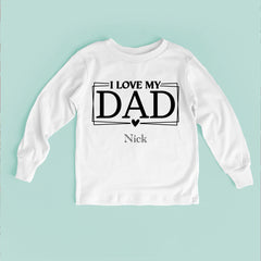 I Love My Dad Baby Bodysuit