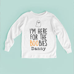 I'm Here For The Boobies Baby Bodysuit