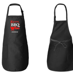 Embroidered It's BBQ Time Apron
