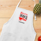 Embroidered It's BBQ Time Apron