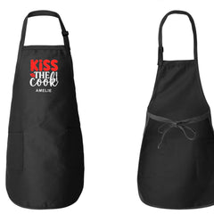 Embroidered Kiss The Cook Apron