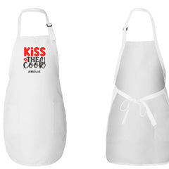 Embroidered Kiss The Cook Apron