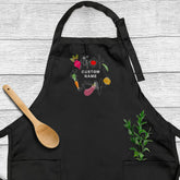 Embroidered Kitchen With Vegetables Apron