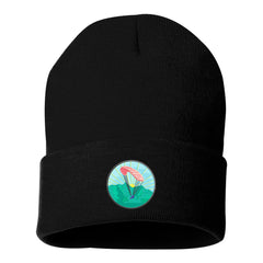 Embroidered Parashooting Beanie