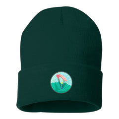 Embroidered Parashooting Beanie