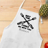 May The Forks Be With You Apron