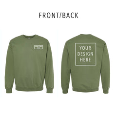 Gildan - Softstyle® Midweight Crewneck Sweatshirt - Front/Back