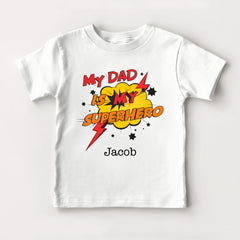 My Dad Is My Superhero Baby Bodysuit