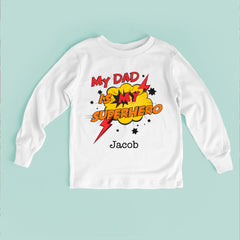 My Dad Is My Superhero Baby Bodysuit