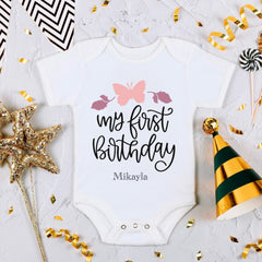My First Birthday Baby Bodysuit