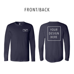 BELLA + CANVAS - Jersey Long Sleeve Tee - Front/Back