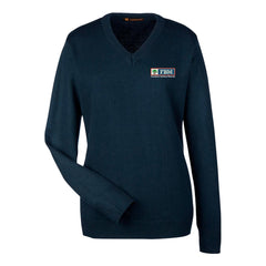 FBM - Harriton Women's Pilbloc V-Neck Sweater - M420W