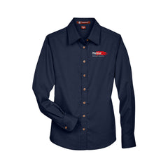 PROWALL - Harriton Women's Easy Blend™ Long Sleeve Twill Dress Shirt with Stain-Release - M500W (Copy)