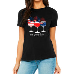 Red Wine And Blue T-shirt