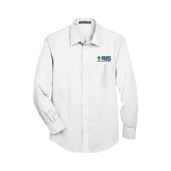 RIS - Devon & Jones Men's Crown Collection® Solid Stretch Twill Woven Dress Shirt - DG530