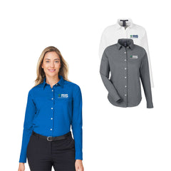 RIS - Devon & Jones Women's CrownLux Performance® Spencer Poplin Dress Shirt - DG505W