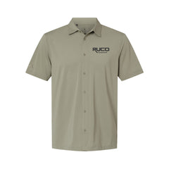 RUCO - Adidas Men's Full Button Down Short Sleeve Shirt - A595