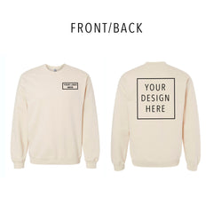 Gildan - Softstyle® Midweight Crewneck Sweatshirt - Front/Back