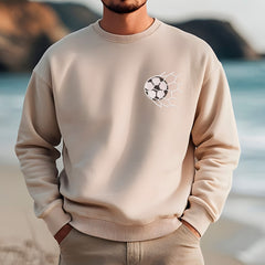 Embroidered Soccer Ball Sweatshirt