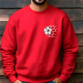 Embroidered Soccer Ball Sweatshirt