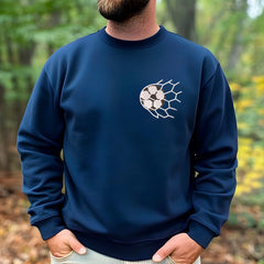 Embroidered Soccer Ball Sweatshirt