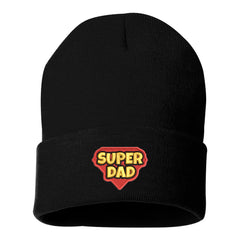 Embroidered Super Dad Beanie