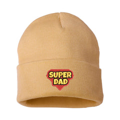 Embroidered Super Dad Beanie