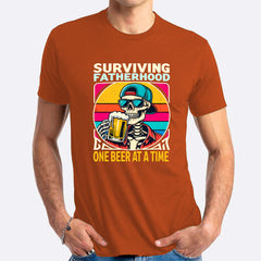 Surviving Fatherhood, One Beer At A Time T-shirt