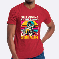 Surviving Fatherhood, One Beer At A Time T-shirt