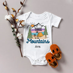 Take Me To The Mountains Baby Bodysuit
