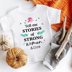 Tell Me Stories Of Strong Women Baby Bodysuit