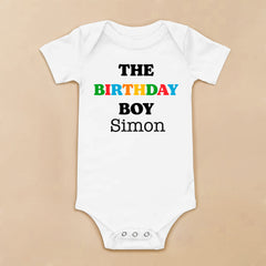 The Birthday Boy Baby Bodysuit