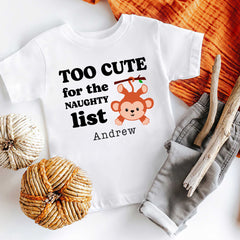 Too Cute For The Naughty List Baby Bodysuit