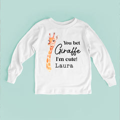 You Bet Giraffe I'm Cute Baby Bodysuit