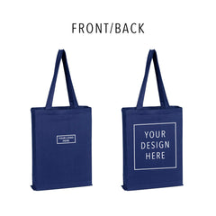 Q-Tees - Canvas Gusset Promotional Tote - Front/Back