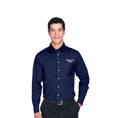 Devon & Jones Men's Crown Collection® Solid Stretch Twill Woven Dress Shirt - DG530