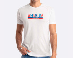 Embroidered America Land Of Free T-shirt