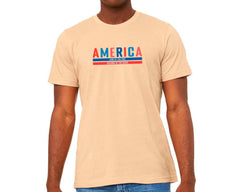 Embroidered America Land Of Free T-shirt