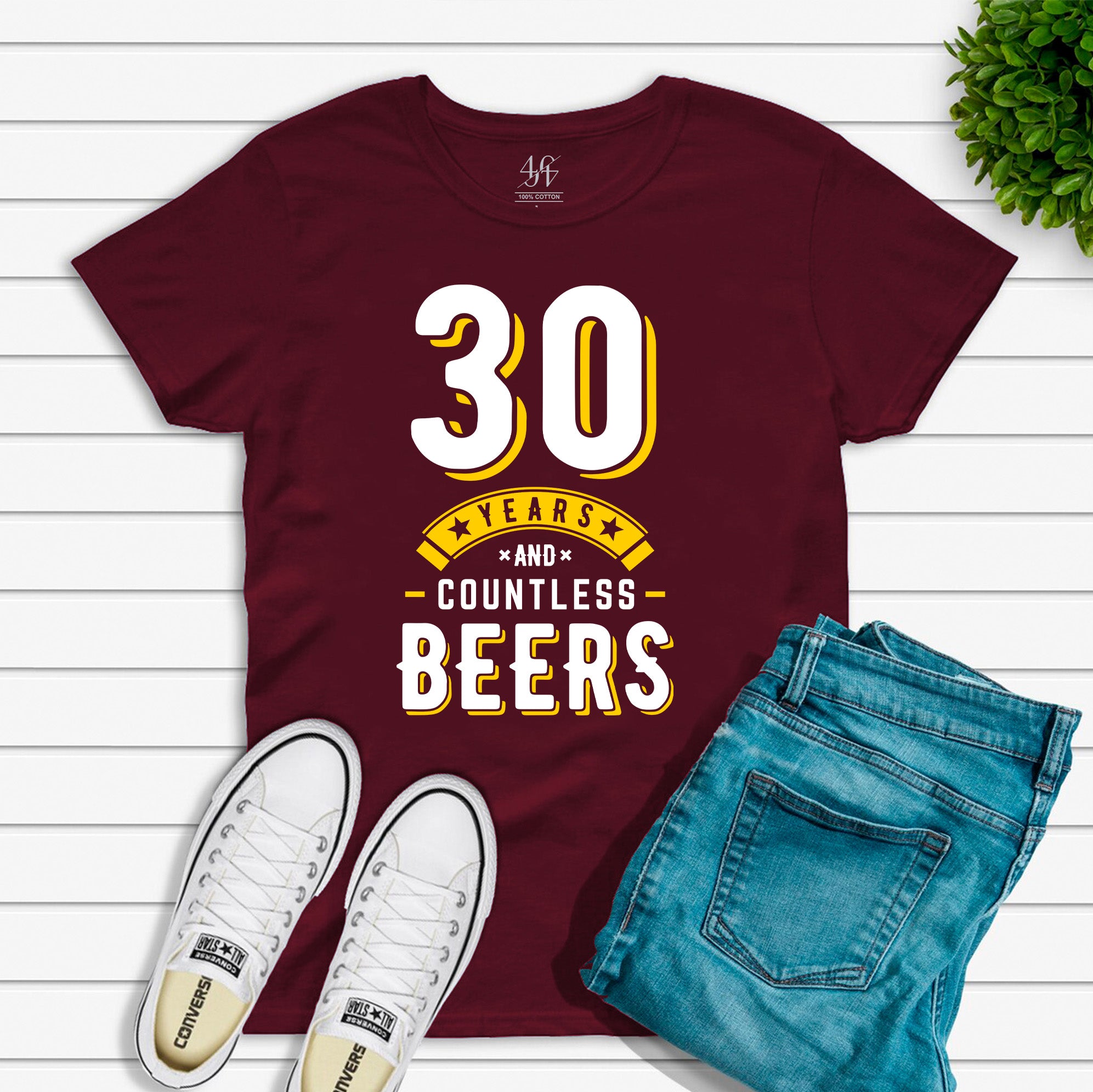 30 Years And Countless Beers T-shirt
