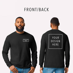 Gildan - DryBlend® 50/50 Long Sleeve T-Shirt - Front/Back