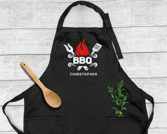 Embroidered BBQ Apron