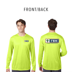 FBM - SAFETY Hanes Unisex Cool DRI® Long Sleeve Performance T-Shirt - 482L