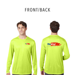 PROWALL - SAFETY Hanes Unisex Cool DRI® Long Sleeve Performance T-Shirt - 482L