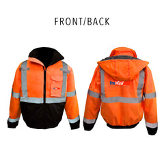 PROWALL SAFETY Radians Type R Class 3 Weatherproof Bomber Jacket - SJ11QB-3ZGS