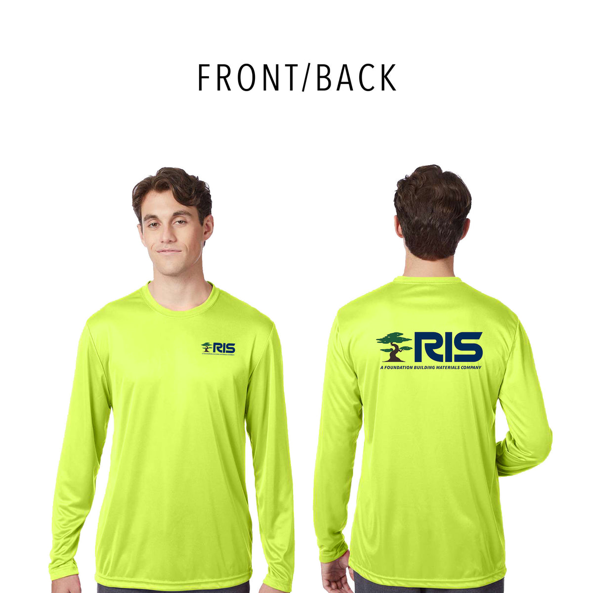 RIS - SAFETY Hanes Unisex Cool DRI® Long Sleeve Performance T-Shirt - 482L